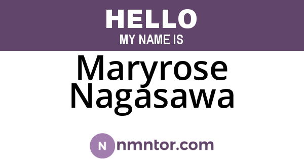 Maryrose Nagasawa