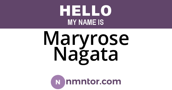 Maryrose Nagata