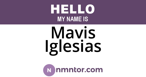 Mavis Iglesias