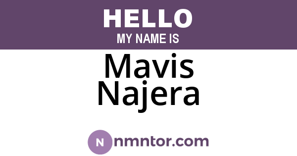 Mavis Najera