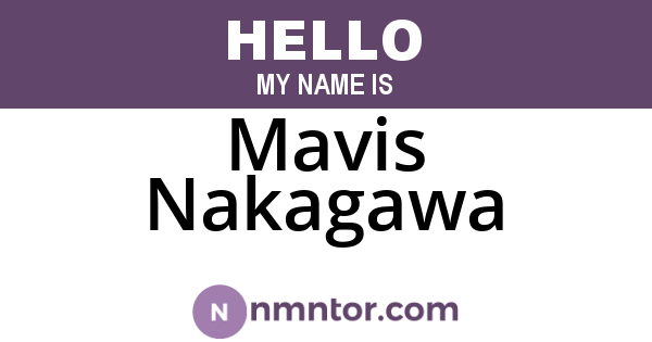 Mavis Nakagawa