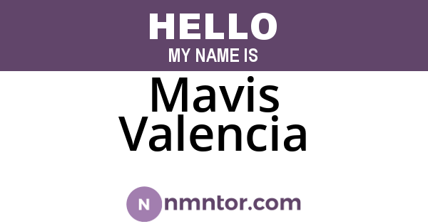 Mavis Valencia