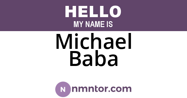 Michael Baba