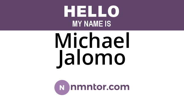 Michael Jalomo