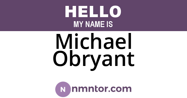 Michael Obryant