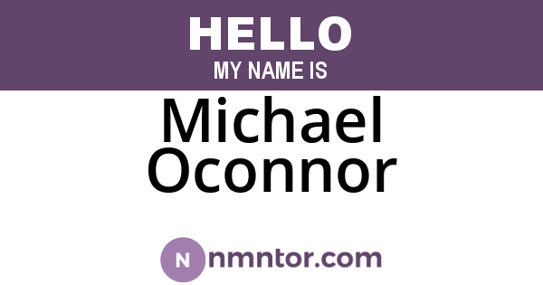 Michael Oconnor