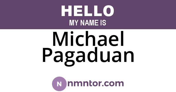 Michael Pagaduan