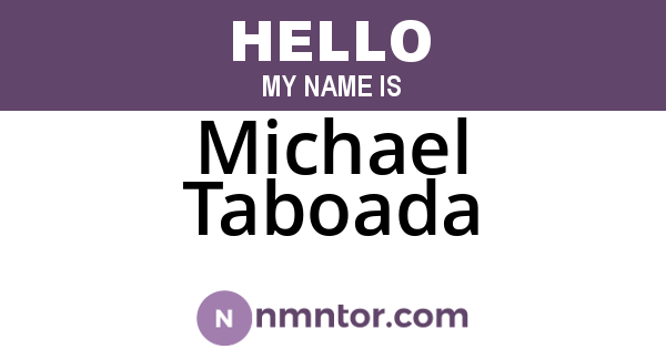 Michael Taboada