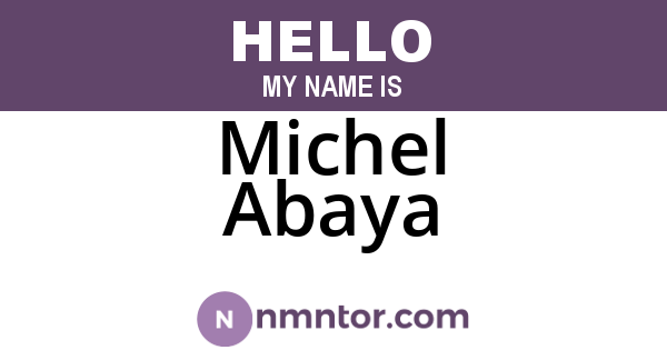 Michel Abaya