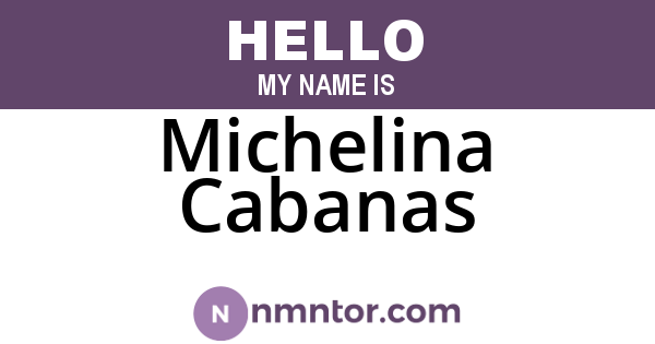 Michelina Cabanas