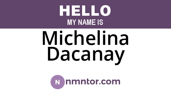 Michelina Dacanay