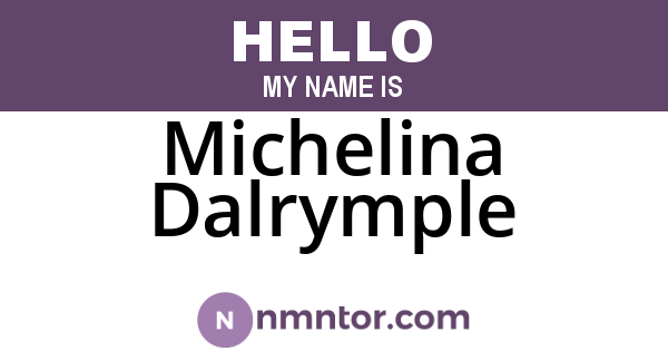 Michelina Dalrymple