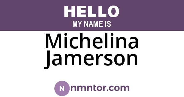 Michelina Jamerson