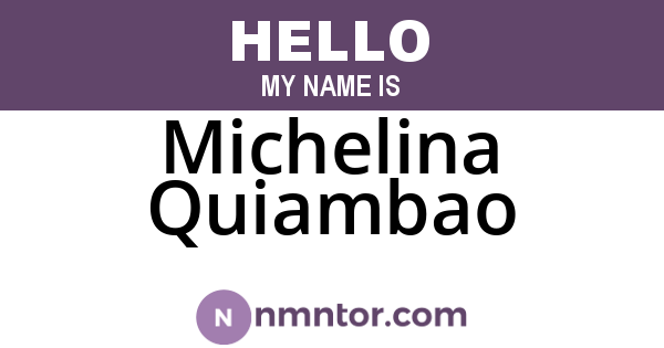 Michelina Quiambao