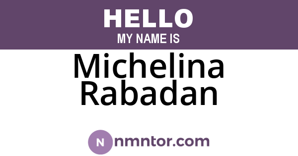 Michelina Rabadan