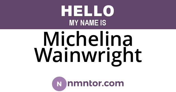 Michelina Wainwright