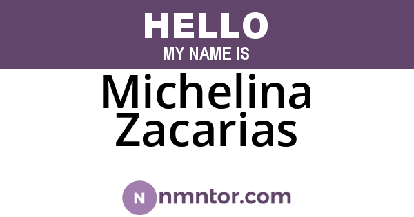 Michelina Zacarias