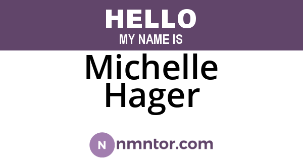 Michelle Hager