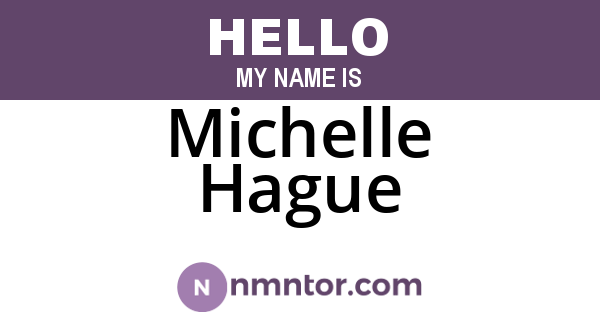 Michelle Hague