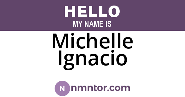 Michelle Ignacio