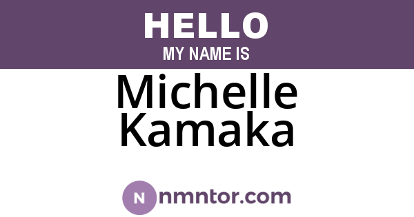 Michelle Kamaka