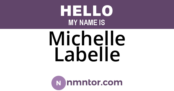 Michelle Labelle
