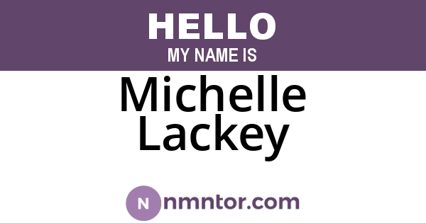 Michelle Lackey