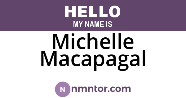 Michelle Macapagal