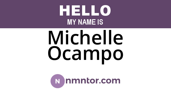 Michelle Ocampo