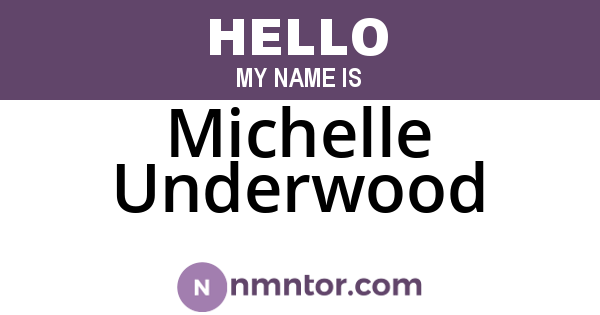 Michelle Underwood