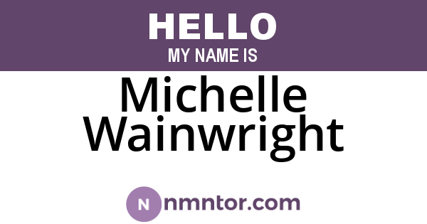 Michelle Wainwright