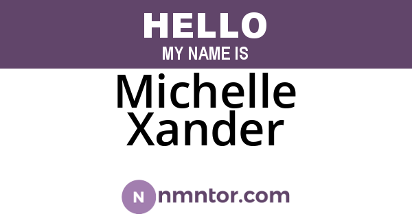 Michelle Xander