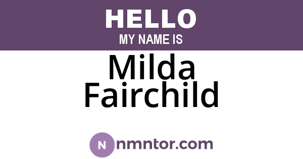 Milda Fairchild
