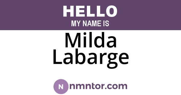 Milda Labarge