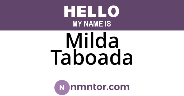 Milda Taboada