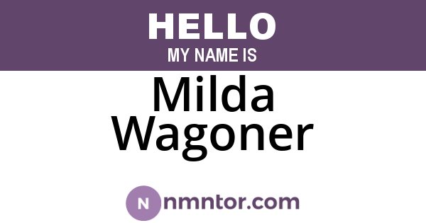 Milda Wagoner