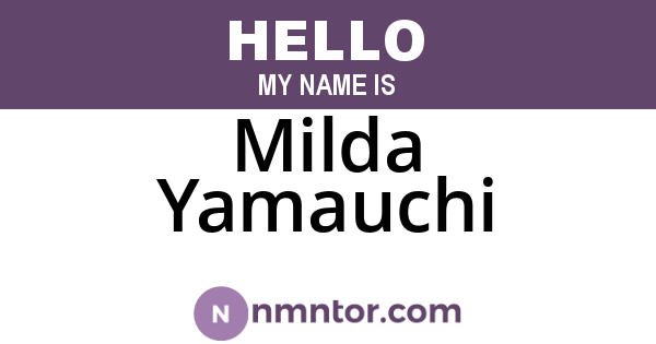 Milda Yamauchi