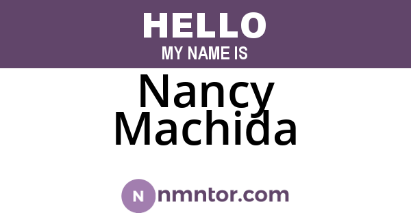 Nancy Machida