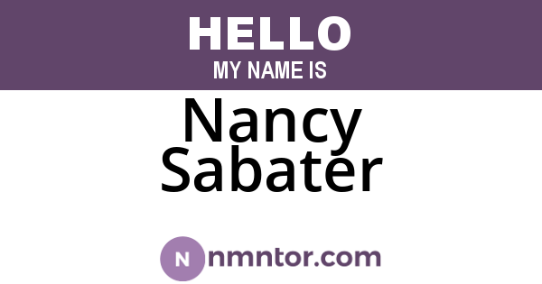 Nancy Sabater