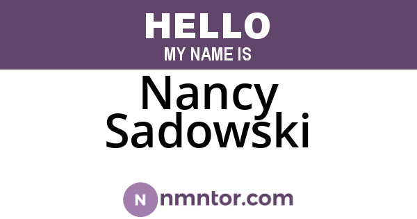 Nancy Sadowski