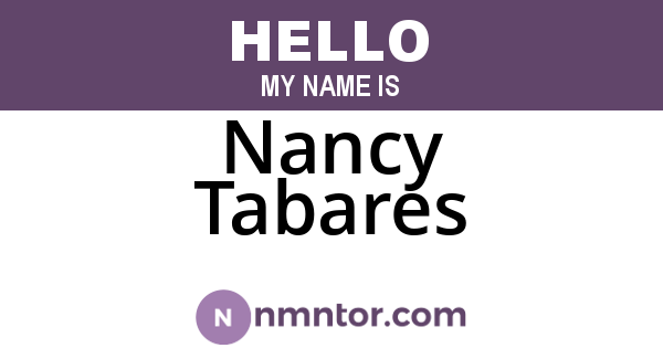Nancy Tabares
