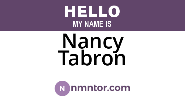 Nancy Tabron
