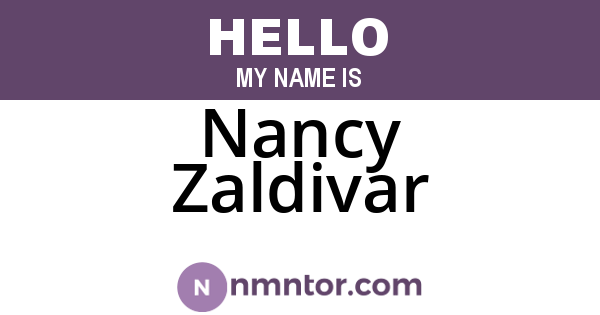 Nancy Zaldivar