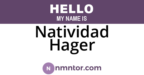 Natividad Hager
