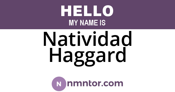 Natividad Haggard