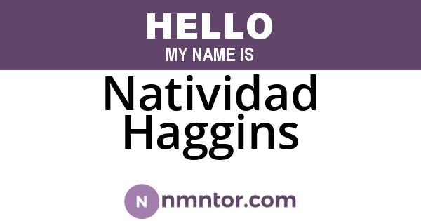 Natividad Haggins