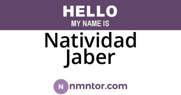 Natividad Jaber