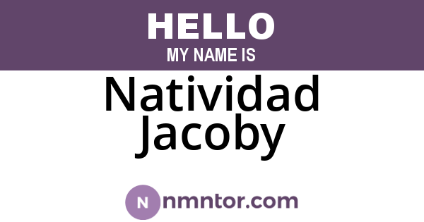 Natividad Jacoby