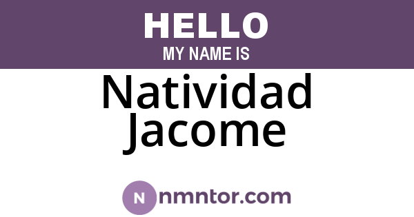 Natividad Jacome