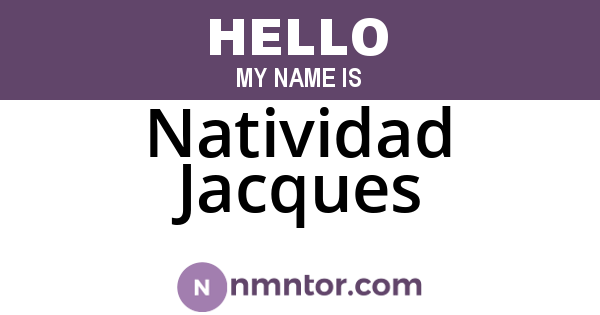Natividad Jacques